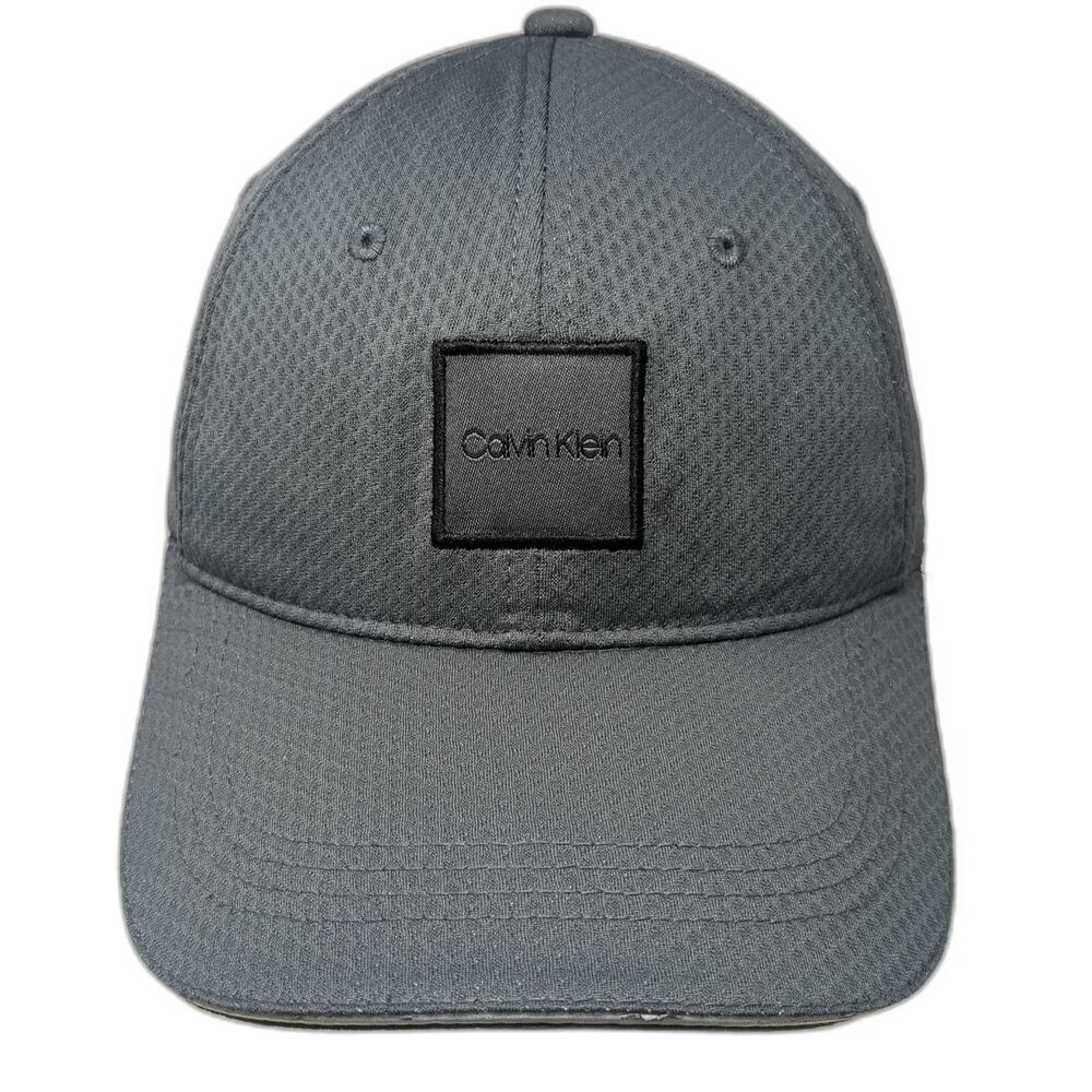 Calvin Klein Baseball Cap Gray One Size Polyester Adjustable Strapback Hat